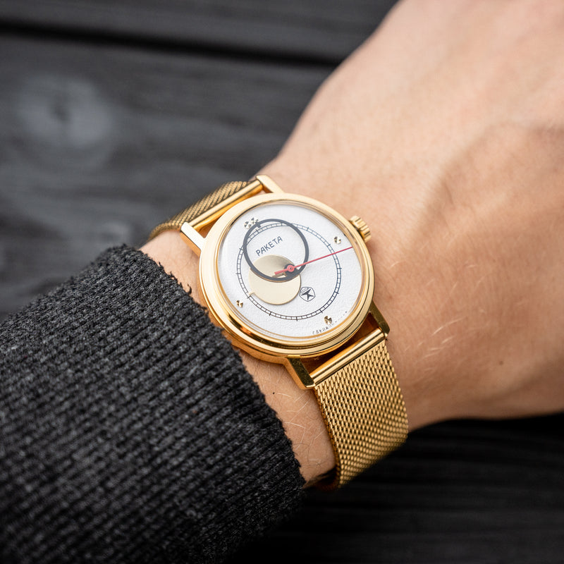 Ultra rare soviet vintage men's wrist watch Raketa - Copernicus with s –  Clue Authentic Brand